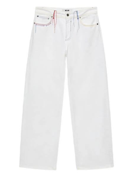  Msgm Wide-leg Jeans - White 
