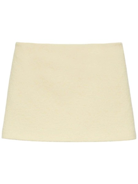  Msgm Wool Mini Skirt - Neutrals 