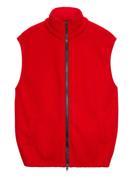  Msgm Zip-fastenig Gilet - Red 