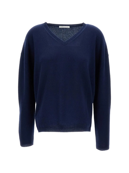  M.s.m. Ribbed-hem V-neck Sweater - Blue 
