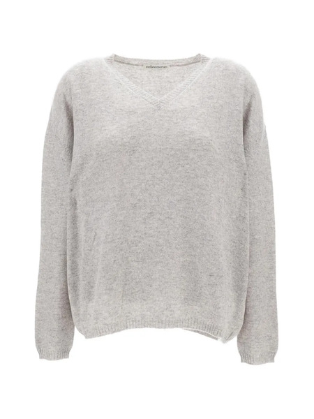  M.s.m. Ribbed V-neck Sweater - Grey 
