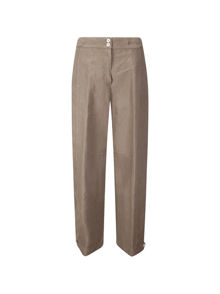  M.s.m. Straight-leg Linen Trousers - Brown 