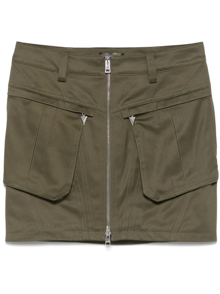  Mugler Cargo Mini Skirt - Green 