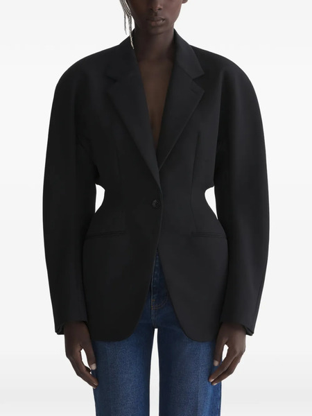  Mugler Cinched Jacket - Black 