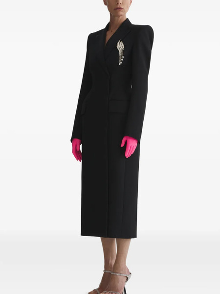  Mugler Hourglass Coat - Black 