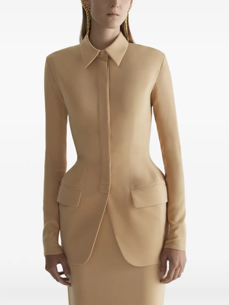 Mugler Hourglass Jacket - Neutrals 