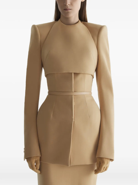  Mugler Layered Jacket - Neutrals 