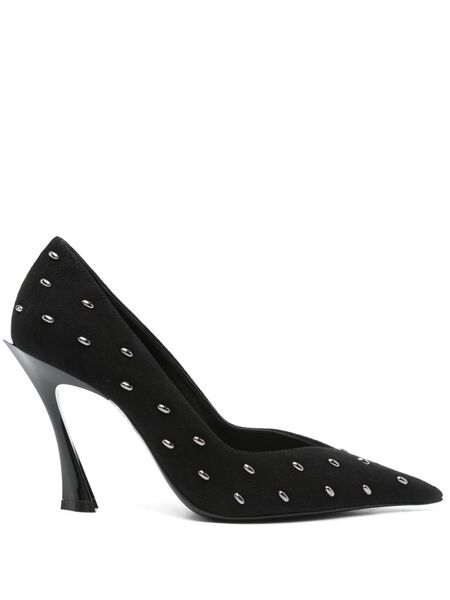 Mugler 95mm Fang Pumps - Black 