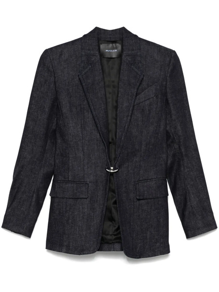  Mugler Pierced Tailored Blazer - Blue 