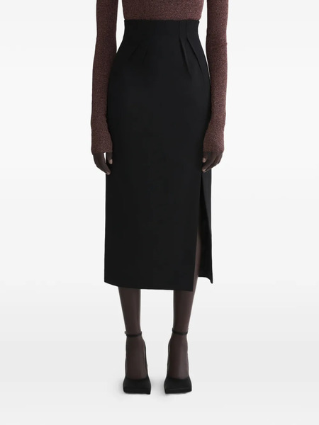 Mugler Slit Skirt - Black 