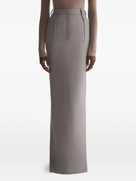  Mugler Split Maxi Skirt - Neutrals 
