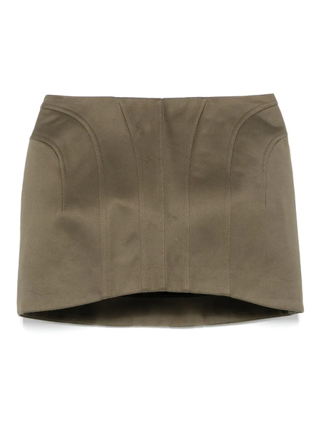  Mugler Tailored Mini Skirt - Green 