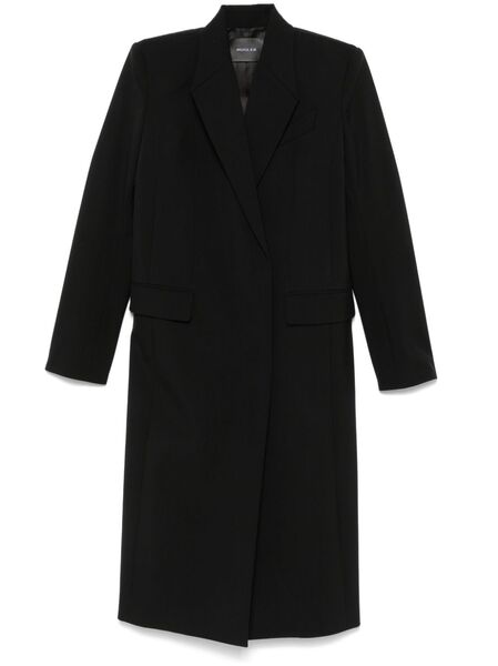  Mugler Wool Coat - Black 
