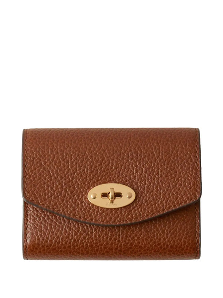  Mulberry Darley Concertina Leather Wallet - Brown 
