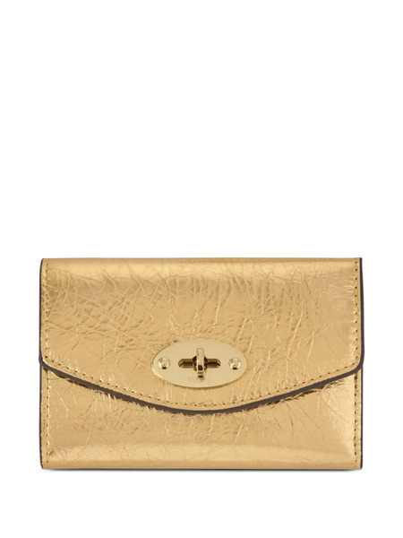  Mulberry Darley Folded Card Wallet - Gold 
