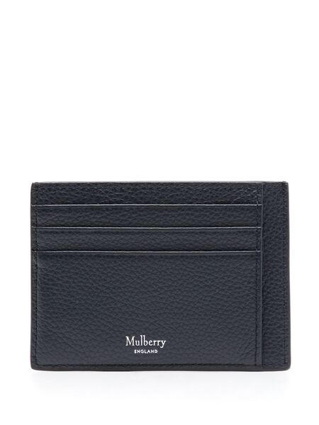  Mulberry Logo-stamp Leather Cardholder - Blue 