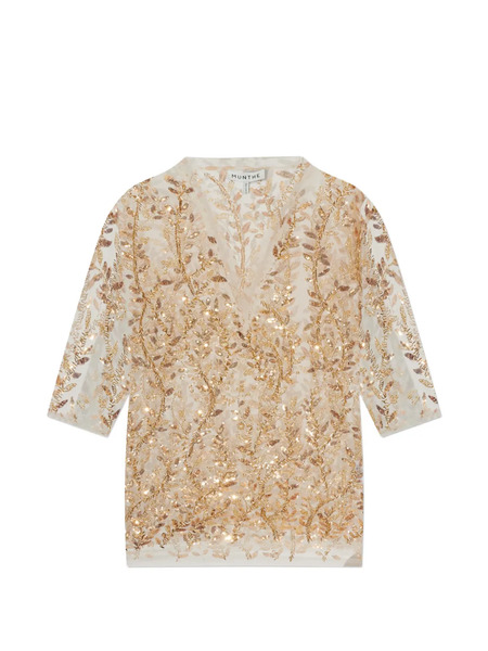  Munthe Babur Leaf-detail Top - Neutrals 
