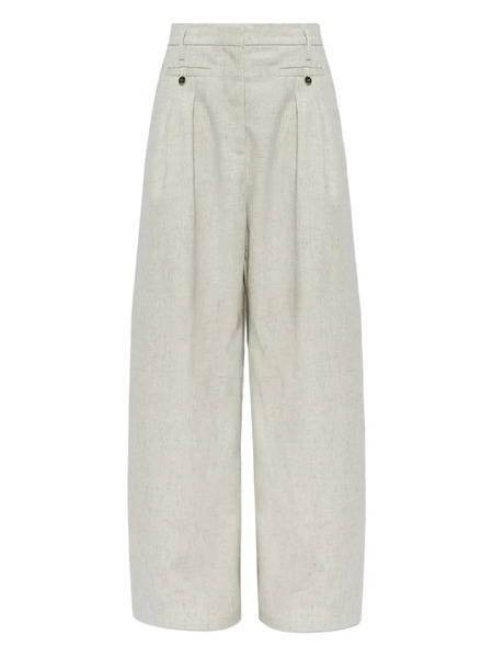  Munthe Button Pleated Trousers - Neutrals 