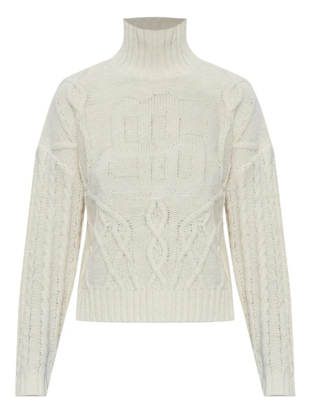  Munthe Cable-knit Turtleneck Sweater - Neutrals 