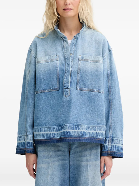  Munthe Luxa Denim Top - Blue 