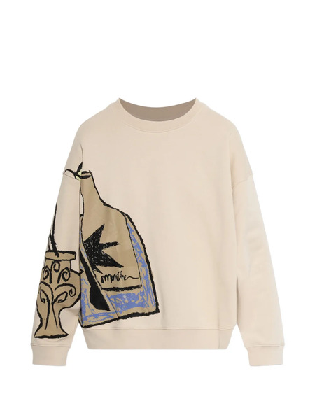  Munthe Rarsnima Graphic-print Sweatshirt - Neutrals 
