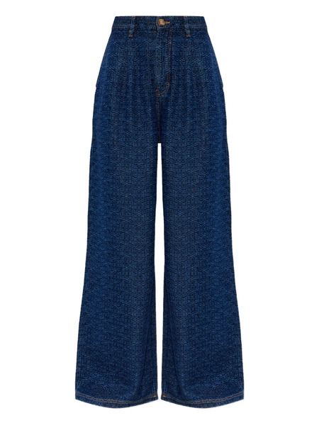  Munthe Ronan Patterned Trousers - Blue 