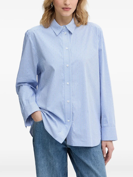  Munthe Striped-pattern Shirt - Blue 