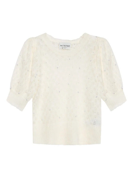  Munthe Wool-blend Knitted Top - Neutrals 