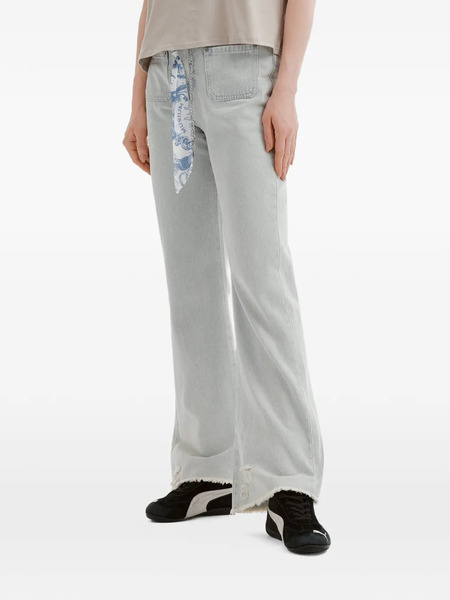  Musium Div. Blue Frayed Trousers 