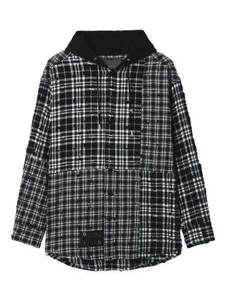  Musium Div. Checked Sweater - Black 