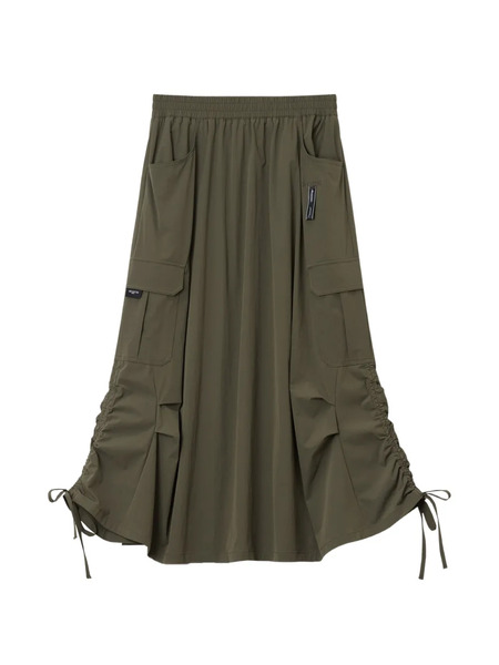  Musium Div. Drawstring Pocket Midi Skirt - Green 