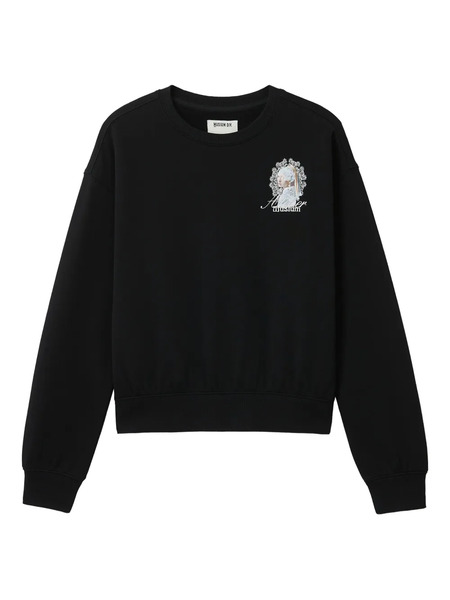  Musium Div. Girl-print Sweatshirt - Black 
