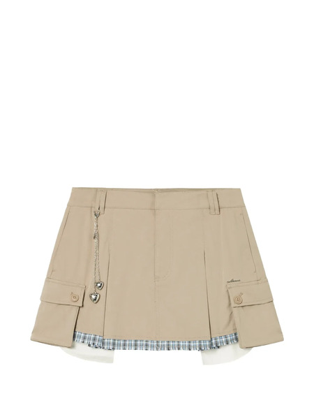  Musium Div. Heart-charm Pocket Shorts - Neutrals 