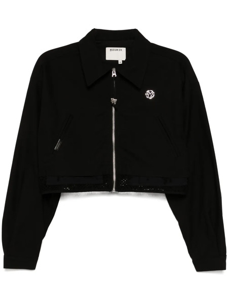  Musium Div. Logo Cropped Jacket - Black 