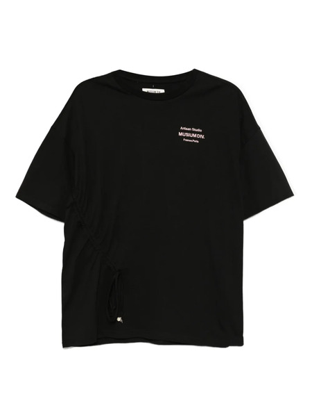  Musium Div. Logo-embroidered T-shirt - Black 
