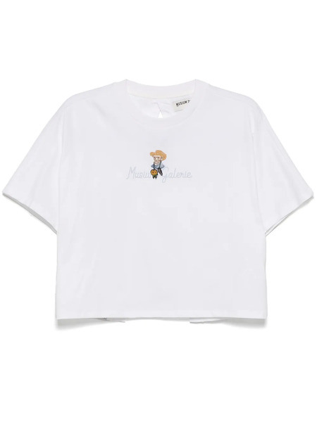  Musium Div. Logo-embroidered T-shirt - White 