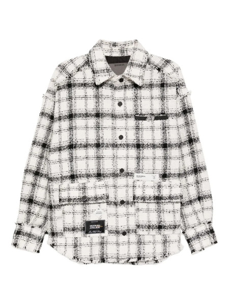  Musium Div. Logo-patch Shirt Jacket - White 
