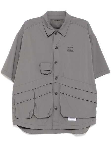  Musium Div. Logo-print Shirt - Grey 