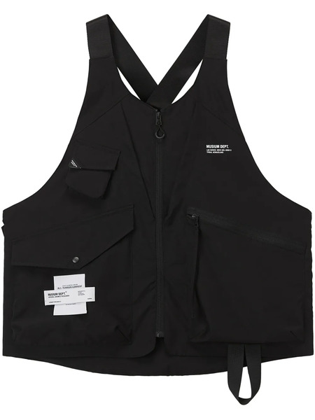  Musium Div. Logo-print Waistcoat - Black 