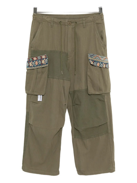  Musium Div. Patchwork Cargo Pants - Green 