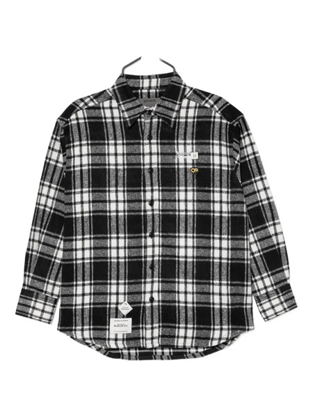  Musium Div. Patchwork Plaid Shirt - Black 
