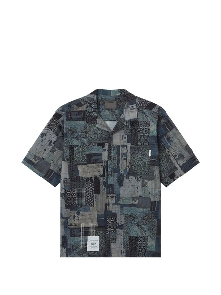  Musium Div. Patterned Shirt - Blue 