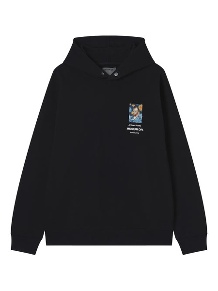  Musium Div. Pixel-print Hoodie - Black 