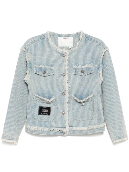  Musium Div. Round-neck Denim Jacket - Blue 