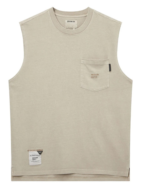  Musium Div. Sleeveless Pocket T-shirt - Neutrals 