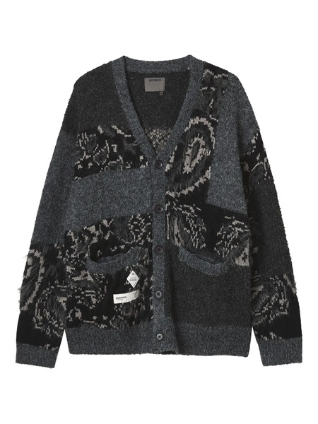  Musium Div. V-neck Cardigan - Black 