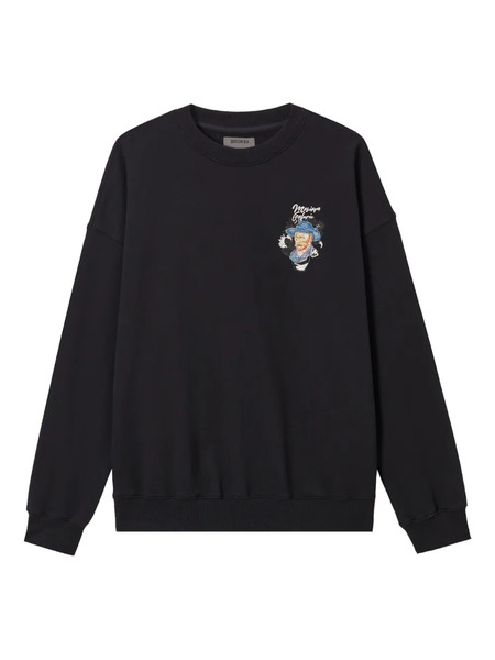  Musium Div. Van Gogh Embroidered Sweatshirt - Black 
