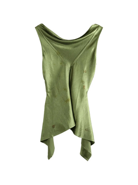  Mutedance Floral-jacquard Top - Green 