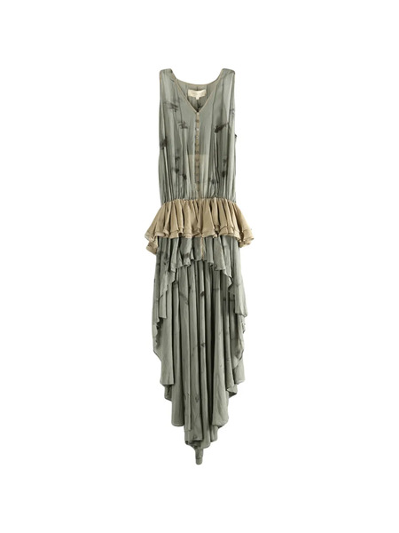  Mutedance Layered Asymmetric Top - Green 