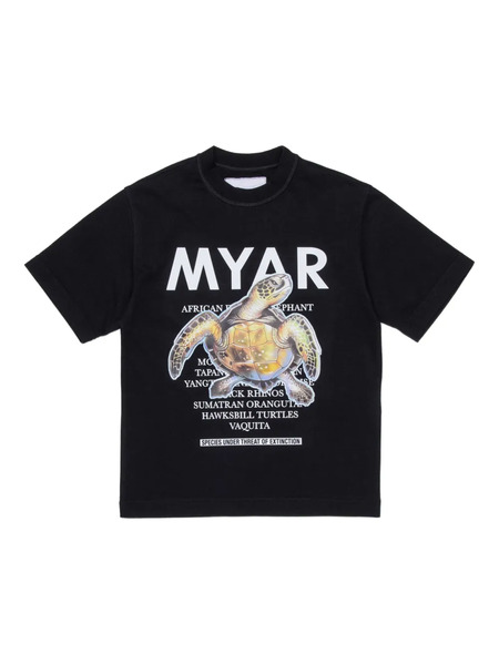  Myar Turtle Graphic-print T-shirt - Black 